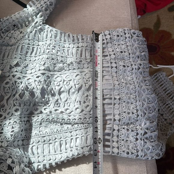 Missguided High Neck Structured Lace Midi Dress - Picture 16 of 16